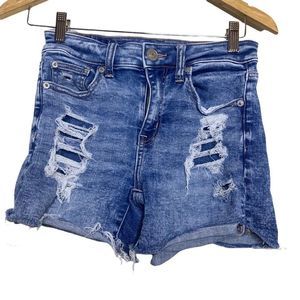 American Eagle Next Level Stretch Jean Shorts Hi-Rise Shortie